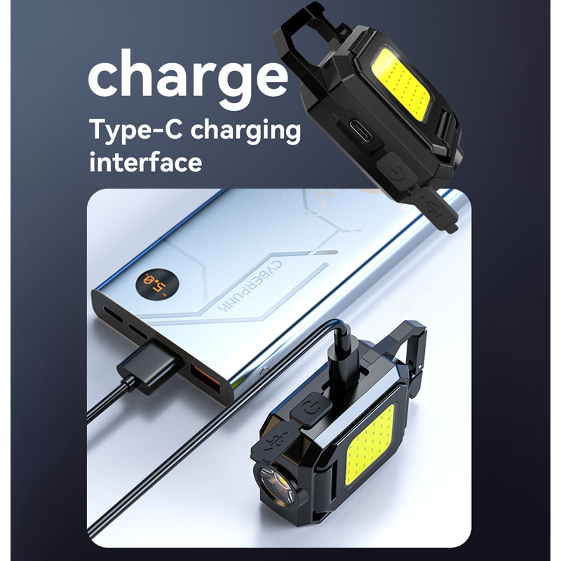 HYTRA Multifunctional Portable Light Compact Lightweight Fully Functional TYPE-C Charging Strong Magnetic Wife Dual Light Source