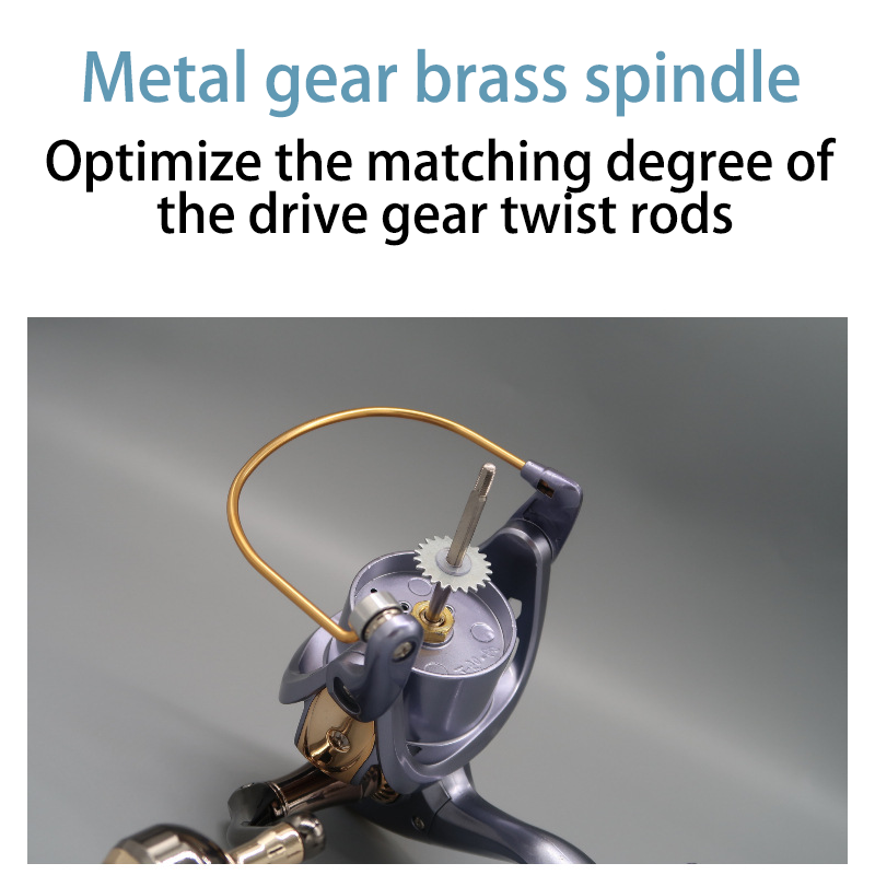 HYTRA Metal Long-range Spinning Wheel High-carbon Material Strong Waist Strength Not Afraid of Big Things Light Wheel Body