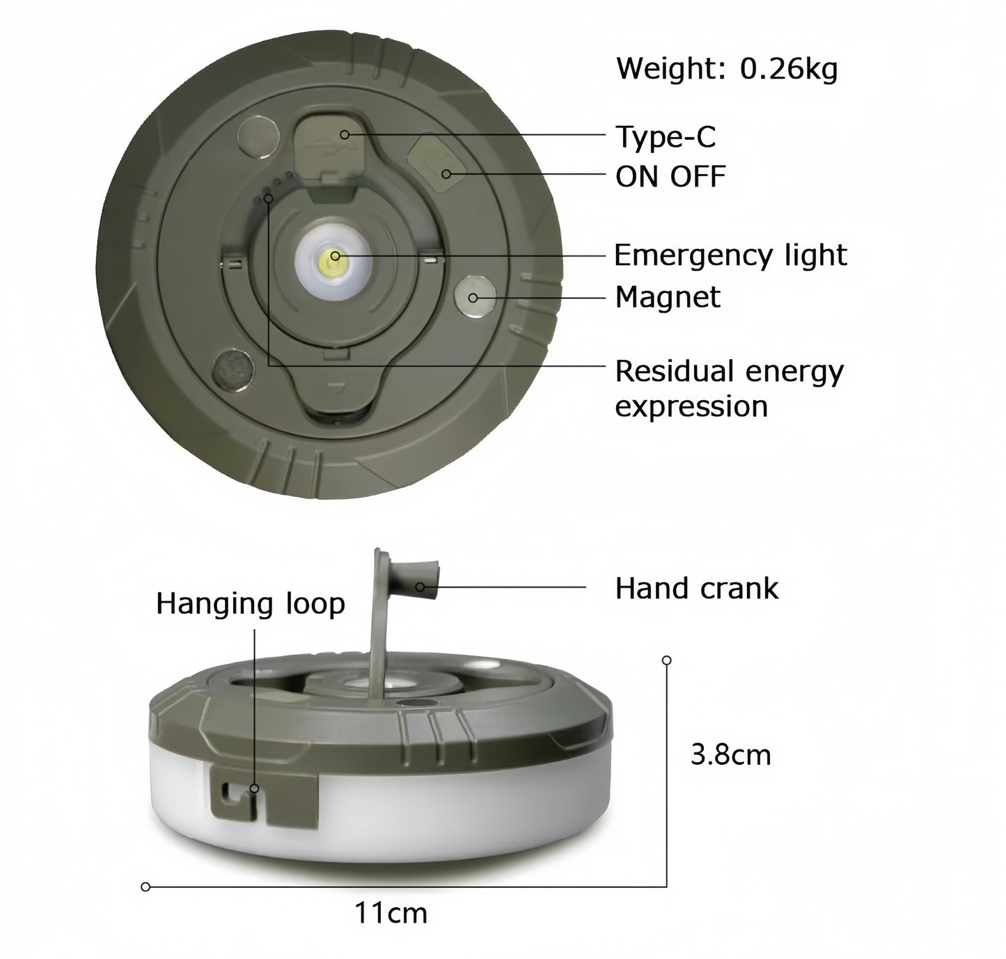 Solar camping lantern - multi-color string lights for illumination and charging - outdoor atmosphere lamp - camping tent lamp