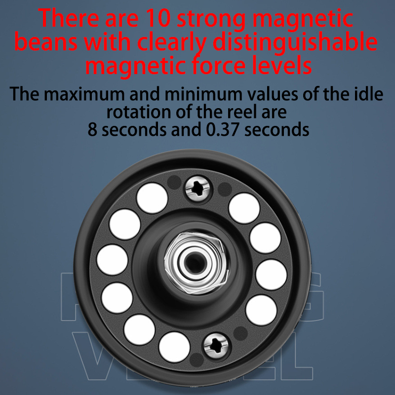 HYTRA All-metal long-range drop wheel Ultra-long-range Drop Wheel Magnetic Brake Beveled Metal Wire Cup 10. Magnetic Beans