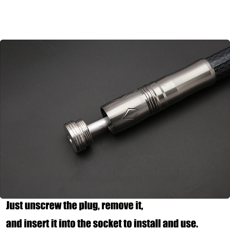 HYTRA Ground Insertion Sea Pole Light And Hard Long-ange Throwing Pole Metal Material Movable Wheel Seat Comfortable and Non Slip With Built-in Ground Plug