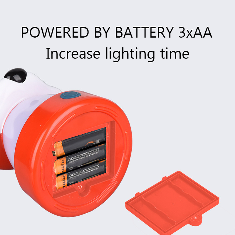 HYTRA Children's Portable Camping Lantern IPX4 Waterproof for Daily Use Bright Eyes and Body Powered by 3AAA Dry Batteries 6-10H Battery Life