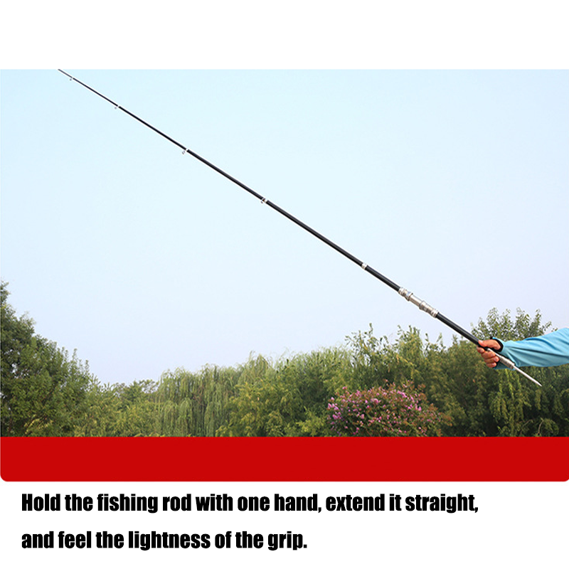 HYTRA Ground Insertion Sea Pole Light And Hard Long-ange Throwing Pole Metal Material Movable Wheel Seat Comfortable and Non Slip With Built-in Ground Plug