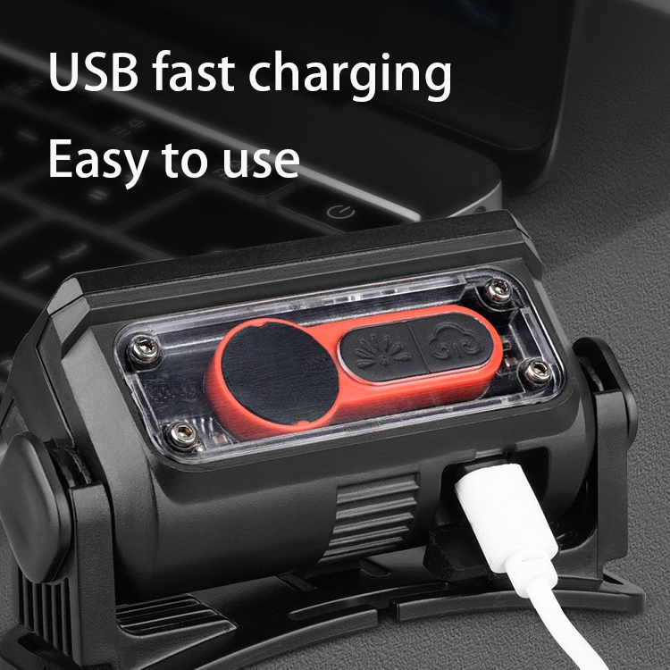 HYTRA Strong light outdoor intelligent induction electric display rechargeable headlamp