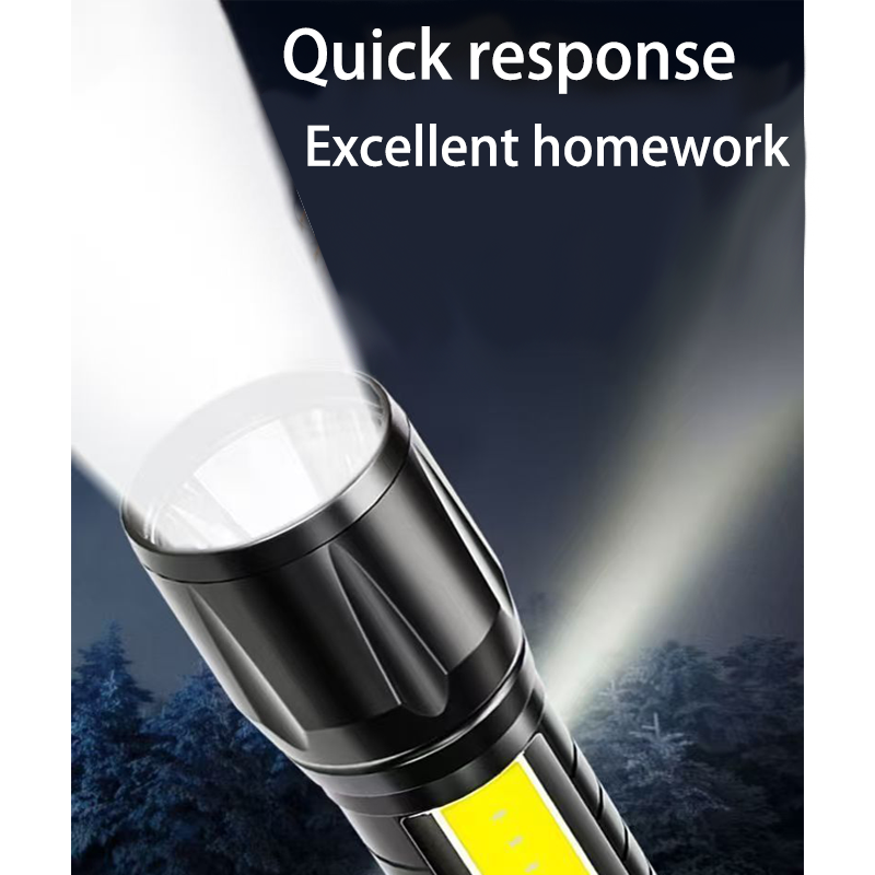 HYTRA Led High-intensity Rechargeable Flashlight Compact and Lightweight Multifunctional Lighting Applicable to Multiple Scenarios