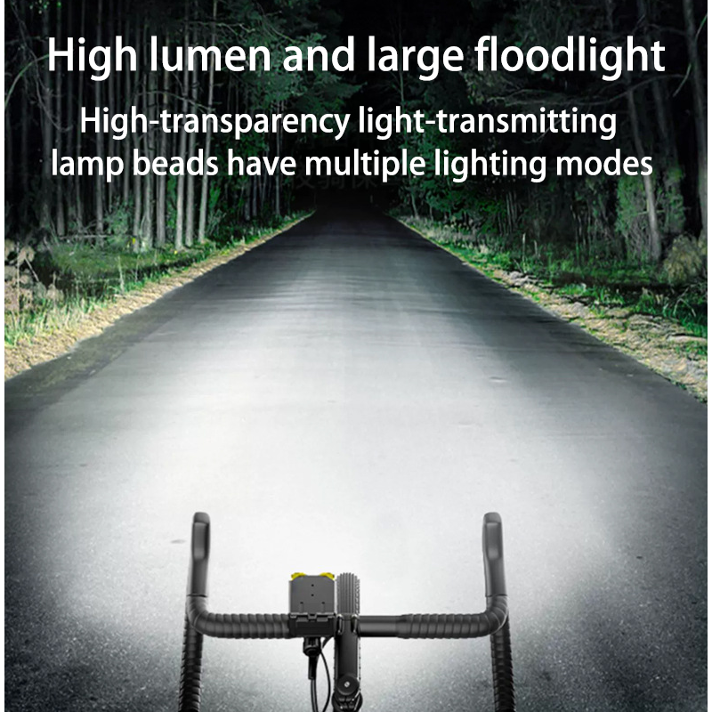 HYTRA High-lumen Remote Control With Digital Display Bicycle Lights High-brightness Compact Large Floodlight Wireless Remote Control and Digital Display of Battery Level