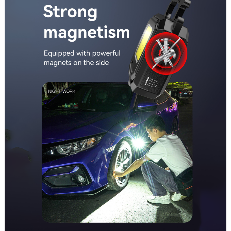 HYTRA Multifunctional Portable Light Compact Lightweight Fully Functional TYPE-C Charging Strong Magnetic Wife Dual Light Source