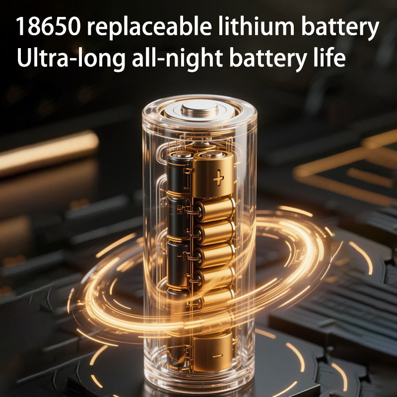 HYTRA Zoom Strong Light Flashlight Portable and Rechargeable Three-level Adjustment Large-capacity Battery