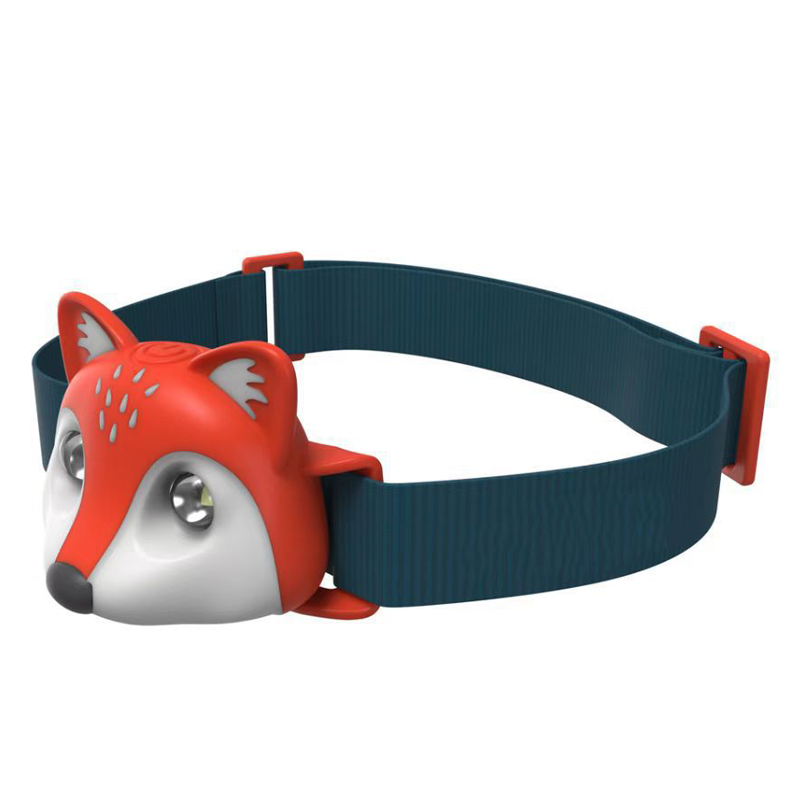 HYTRA Children's Fox Headlamp Life Waterproof One Click Switch Animal Appearance TYPE-C Charging