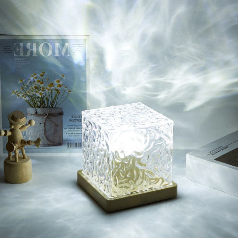 HYTRA 16 Colours Water Ripple Rechargeable Remote Control Night Light