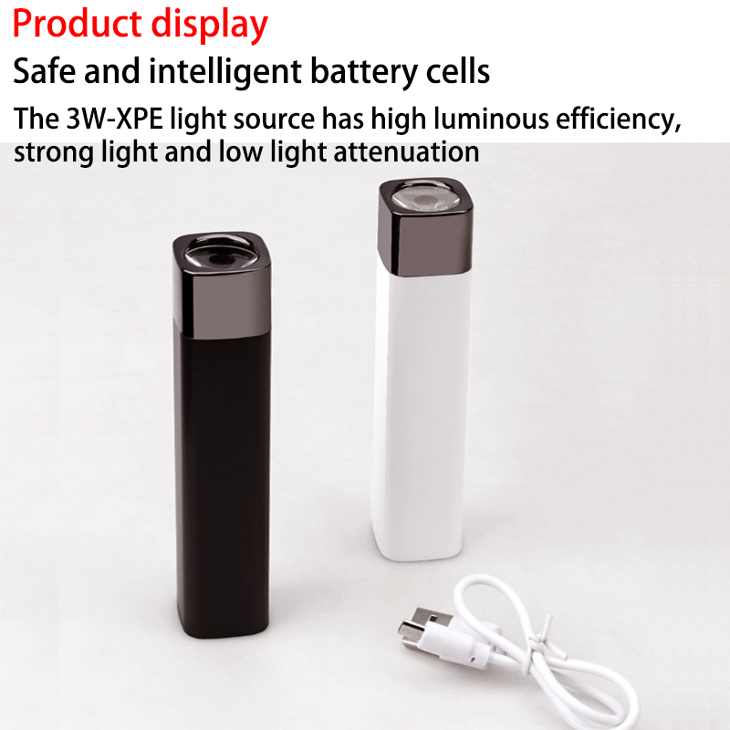 HYTRA LED Portable Multi-functional Small Flashlight Compact and Lightweight Long Battery Life It can be Used as a Power Bank