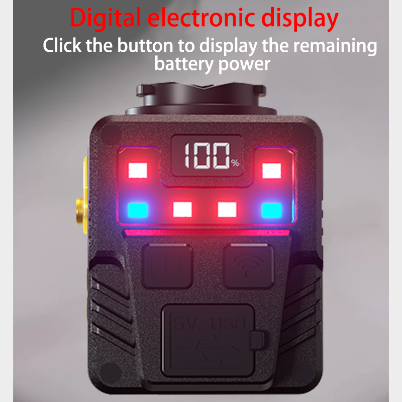 HYTRA High-lumen Remote Control With Digital Display Bicycle Lights High-brightness Compact Large Floodlight Wireless Remote Control and Digital Display of Battery Level