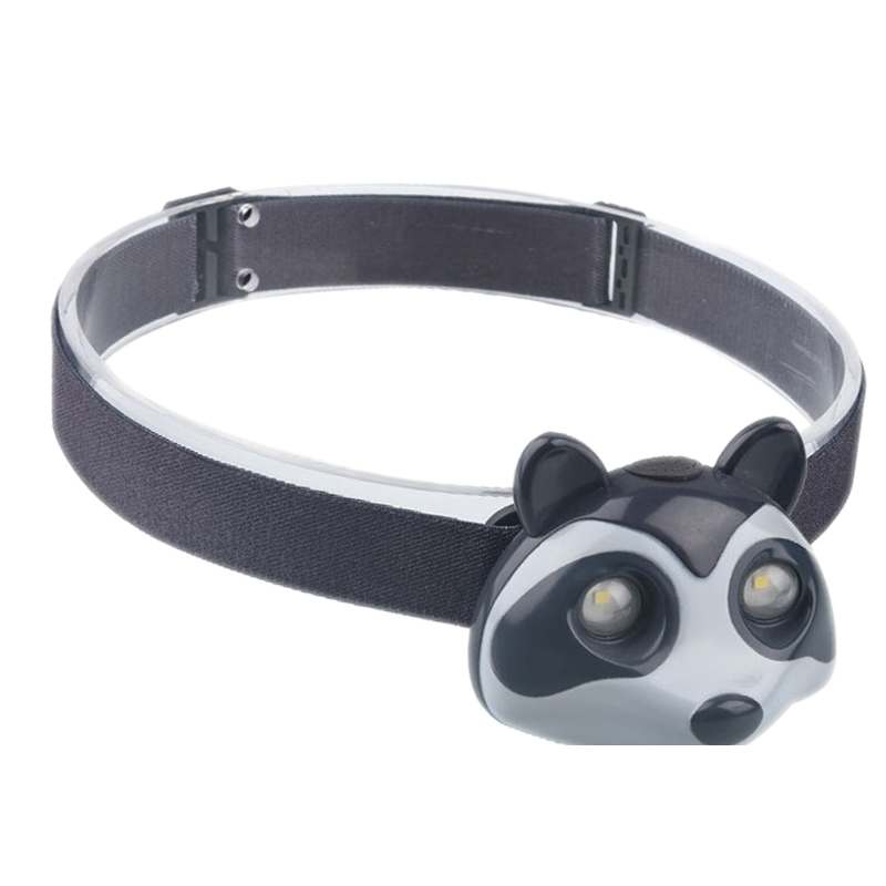 HYTRA Children's Raccoon Headlamp Life Waterproof One Click Switch Animal Appearance TYPE-C Charging