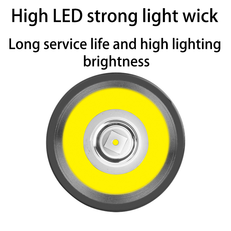 HYTRA Beeping Warning Strong Flashlight The Rear of The Bidirectional Charging Red and Blue Warning Light has Strong Magnetic Attraction