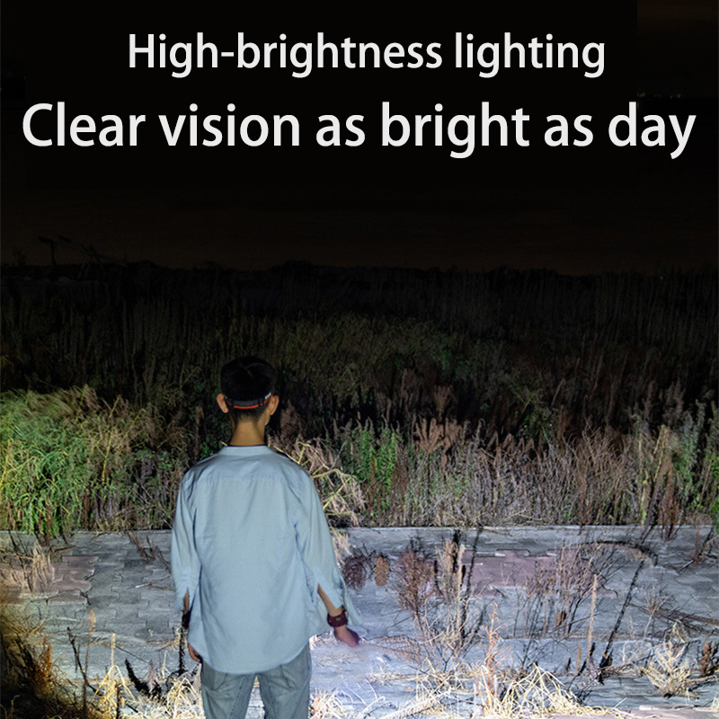 HYTRA Three-color Light Source Induction Headlamp Multiple Light Sources are Gradually Buffered and Switched With Intelligent Sensing for Strong Long-range Light