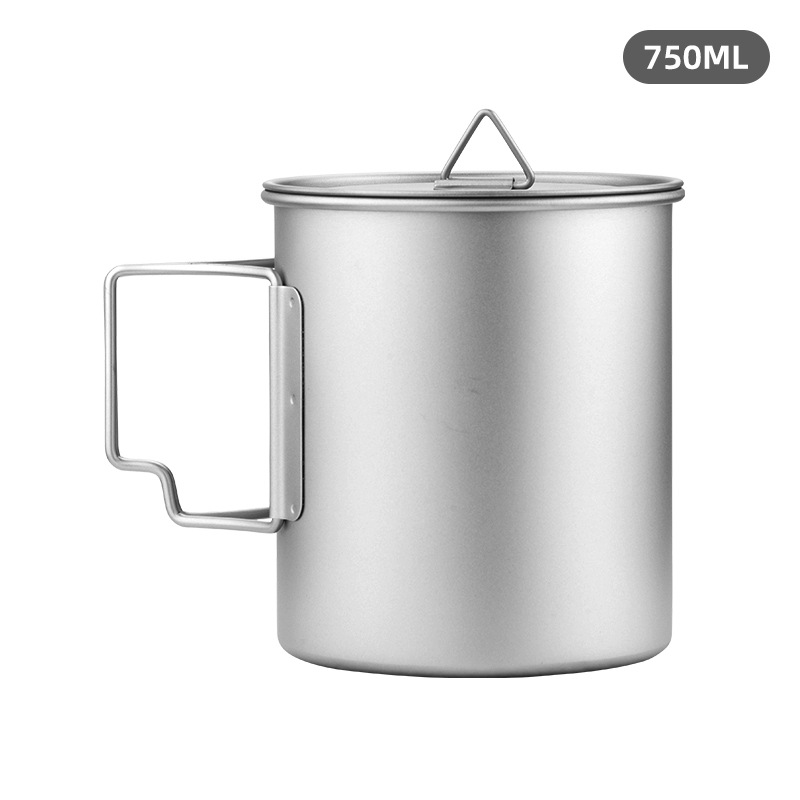 HYTRA Outdoor Pure Titanium Multi-capacity Water Cup