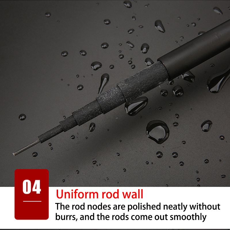 HYTRA FRP Stream Rod Strong Waist Strength Comfortable Grip Tight Rod Section Uniform Rod Wall