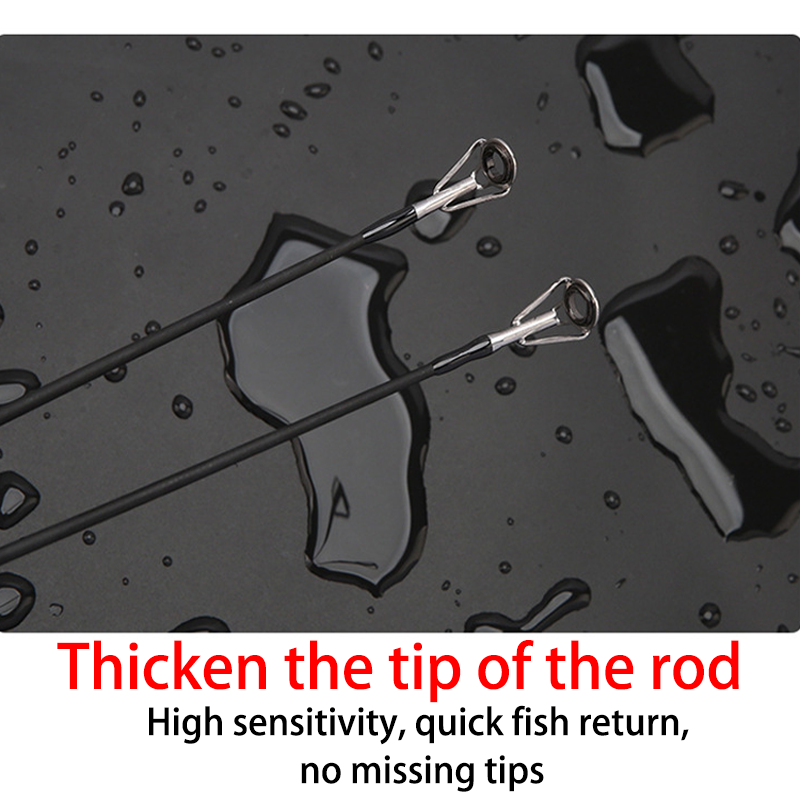 HYTRA Carbon M Tuning Sub-rod EVA Handle Ceramic Guide Ring Spiral Wheel Seat Thickened Rod Tip