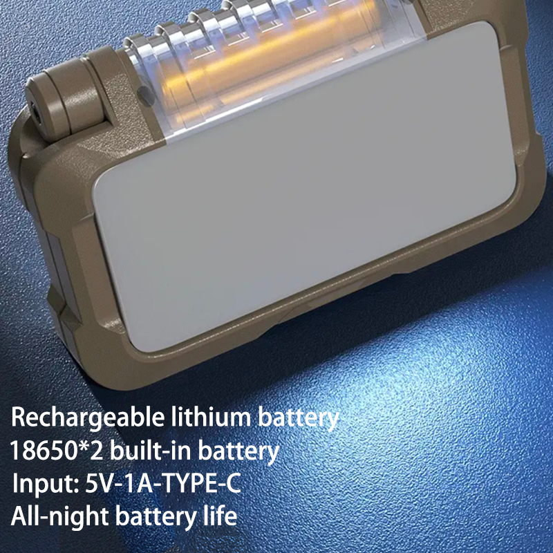 HYTRA Multi-functional Outdoor Camping Lamp Foldable Double-sided and Bright Large-capacity Rechargeable Battery