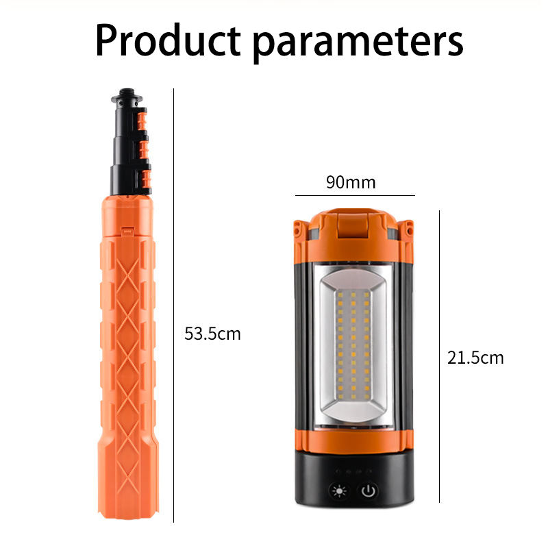 HYTRA Portable Outdoor Camping Tent Lamp Super Large Capacity Multi-directional Lighting and Freely Adjustable Angles