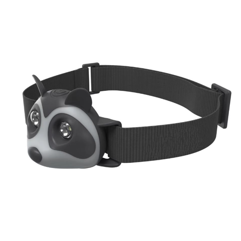 HYTRA Children's Raccoon Headlamp Life Waterproof One Click Switch Animal Appearance TYPE-C Charging