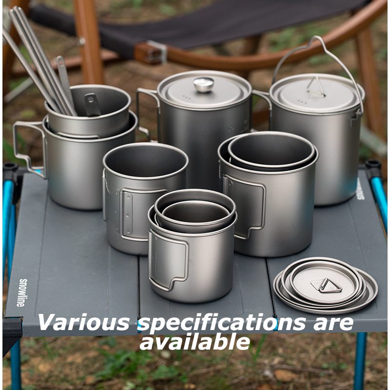 HYTRA Outdoor Pure Titanium Multi-capacity Water Cup