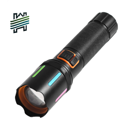 HYTRA Strong Flashlight for Patrol Camping and Outdoor Lighting, COB Aluminum Alloy