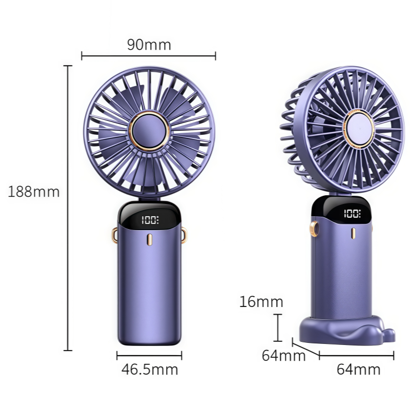 HYTRA Mini Portable Fan, Personal Handheld Foldable Portable Fan Handheld