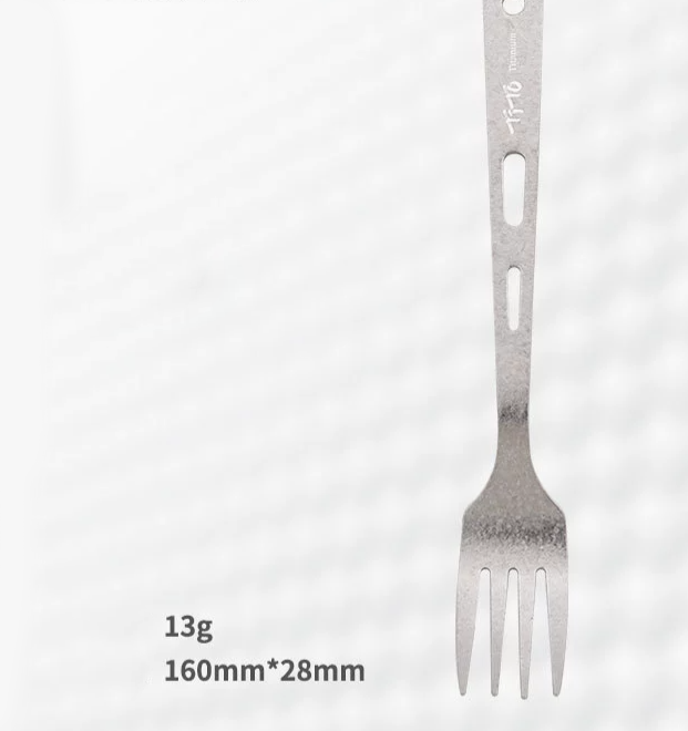 HYTRA Outdoor Titanium Knife, Fork and Spoon