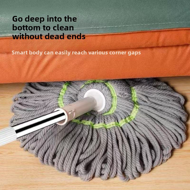 HYTRA Hand Cranked Mop  Stainless steel body  fiber cotton style Dry and wet dual-purpose
